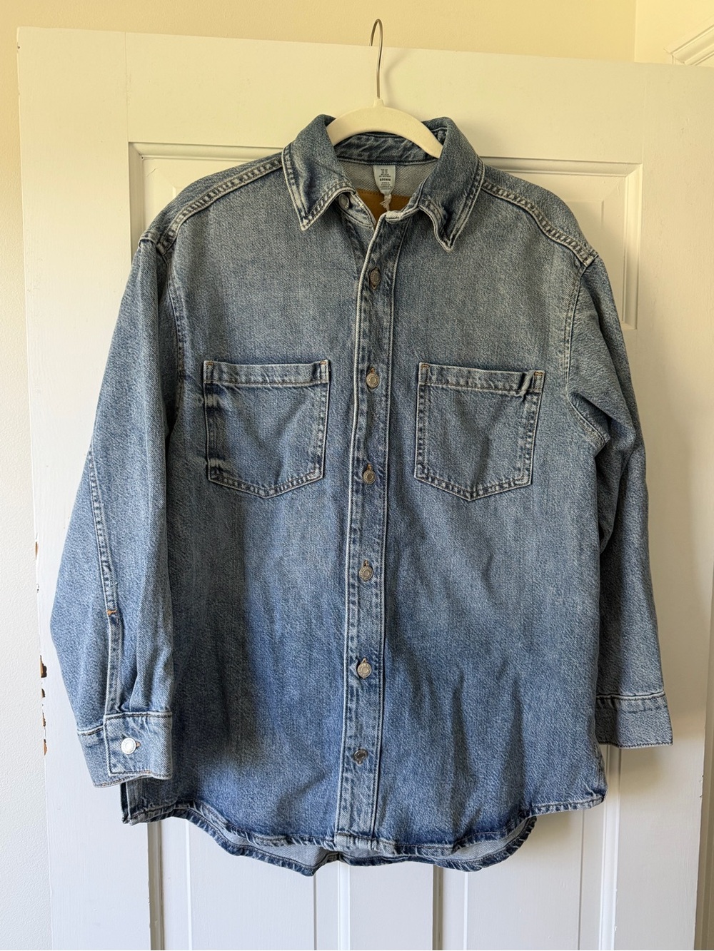 H&M Light Blue Denim Shirt Jacket